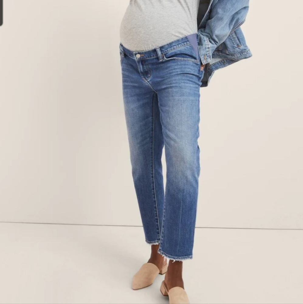 Hatch Boyfriend Maternity Jeans 32